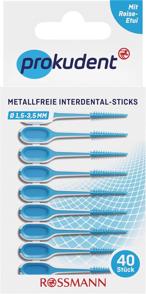 Interdentale sticks - Tandenstokers - Mondhygiëne - Metaalvrij - 40 stuks - Roze