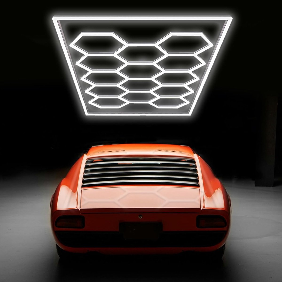 Hexagon LED Lamp - Werkplaatsverlichting Modulair - Verlicht Werkruimte - Koppelbaar Systeem - Wit