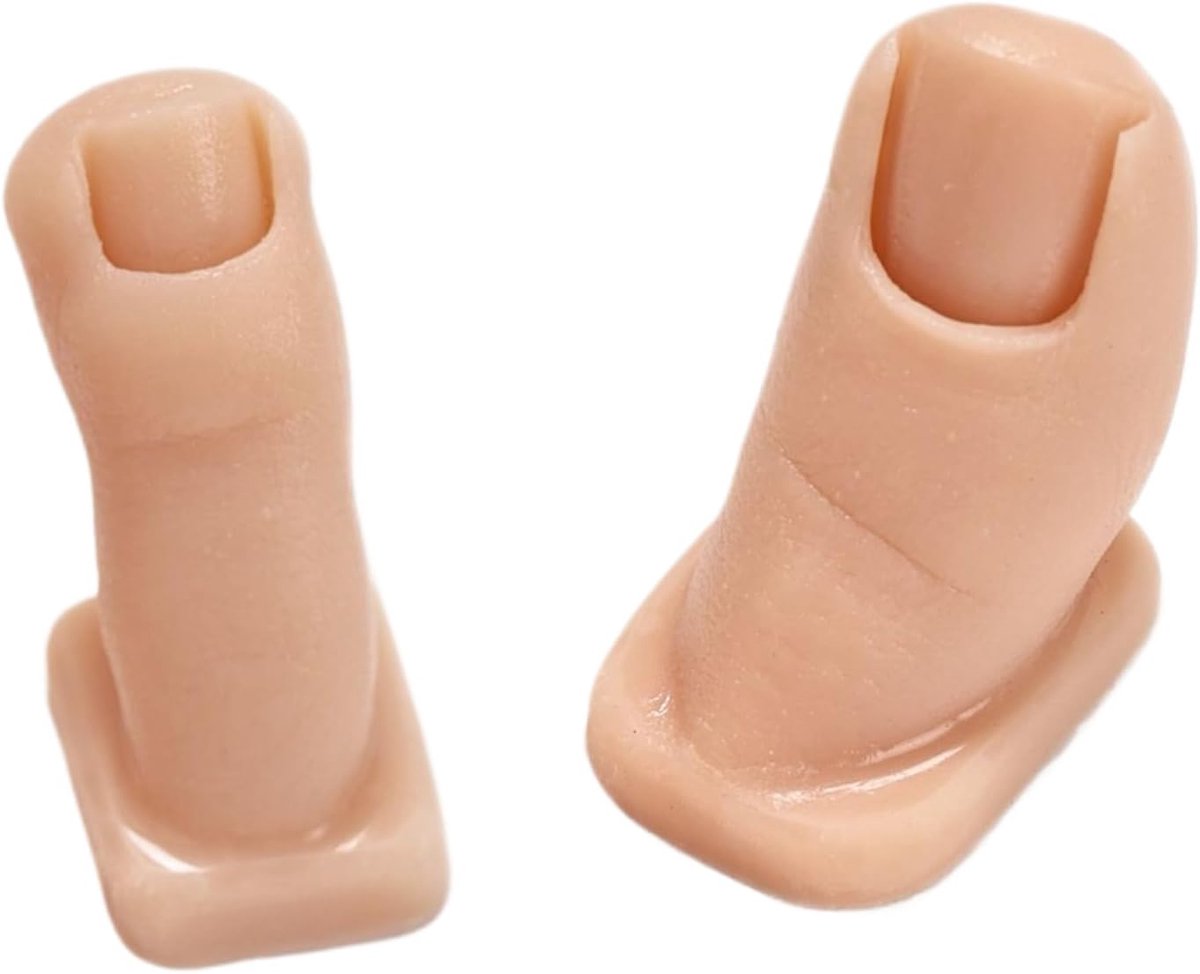 Nep Teennagels - Oefen Voet - Pedicure Training - Antislip Ontwerp - 6.9 x 6 x 4.3 cm