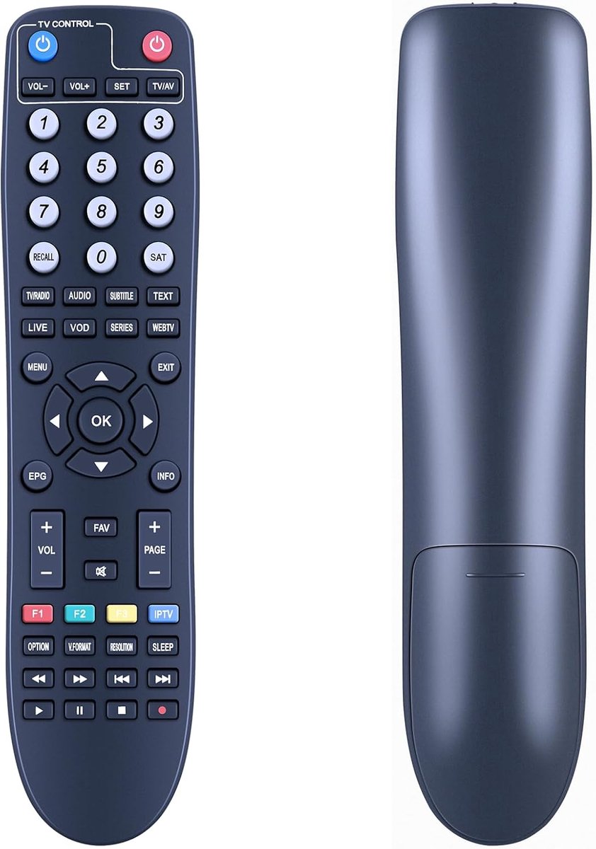 Vervangende Afstandsbediening - Mediastreamer Controller - TV Box Bediening - Direct Gebruiksklaar - Compact Ontwerp - Zwart