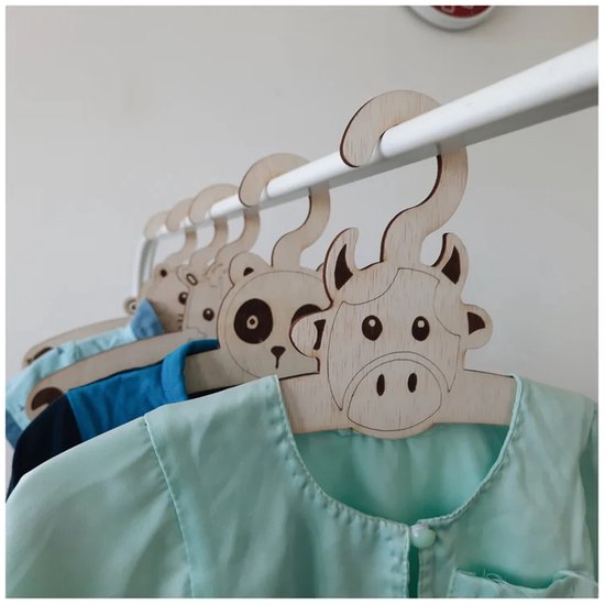 20 stuks kinderkleerhangers, babykleerhangers, houten kleerhangers voor kinderen, kleerhangers voor kinderen, Ropa y Artículos Pequeños para Niños