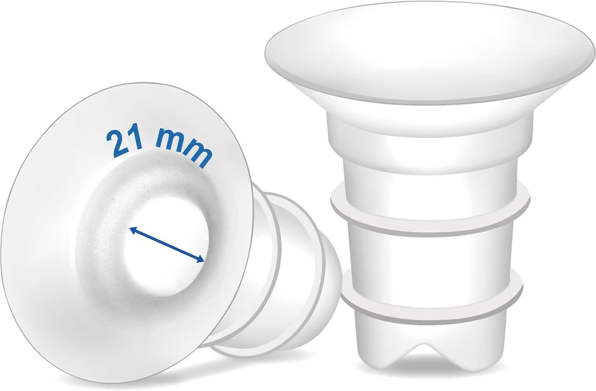 Borstkolf Inzetstukken - Verkleiners Tepel - Comfortabel Kolven - Past op Meerdere Maten - 21 mm Inzet