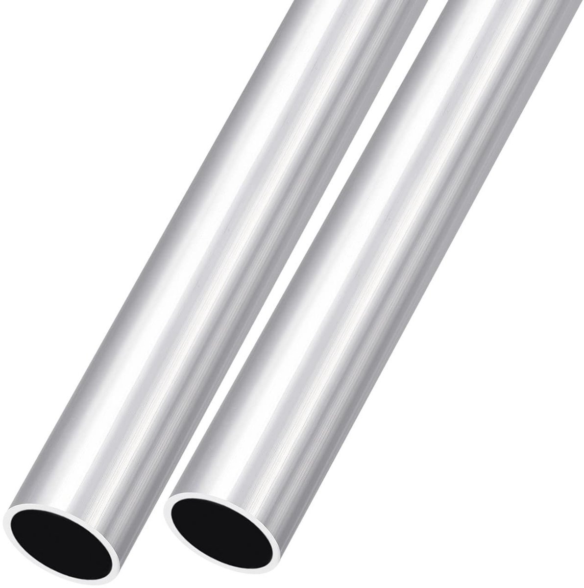 Allecto - Aluminium buis - Metaal - 23mm buitendiameter - Zilver - 19mm binnendiameter - 300mm lengte - 2 stuks - Rond - Huisdecoratie - Machine - ...