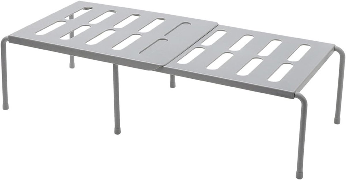 Keukenkast Organizer - Aanrecht Opslag - Keuken Indelen - Verstelbare Plank - 35x25x3 cm