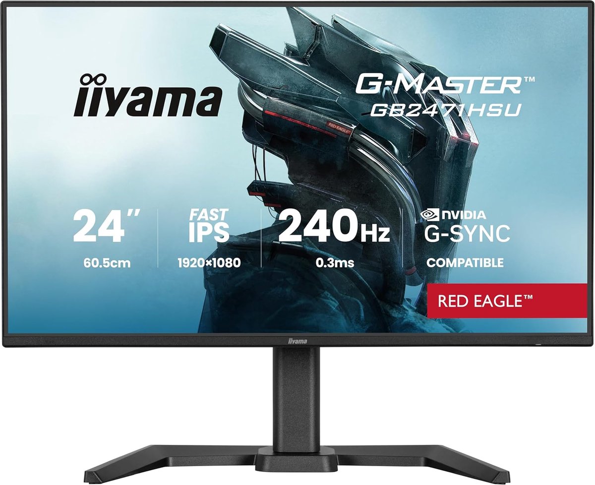 24 inch monitor - Gaming scherm - Snelle games - 240Hz verversingssnelheid - 1920 x 1080 - Zwart