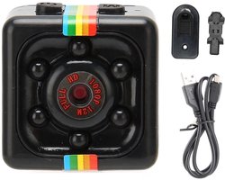 Mini-actiecamera met 1080p-resolutie, bewakingscamera met nachtzicht en 140° groothoeklens, geschikt voor baby’s en huisdieren.