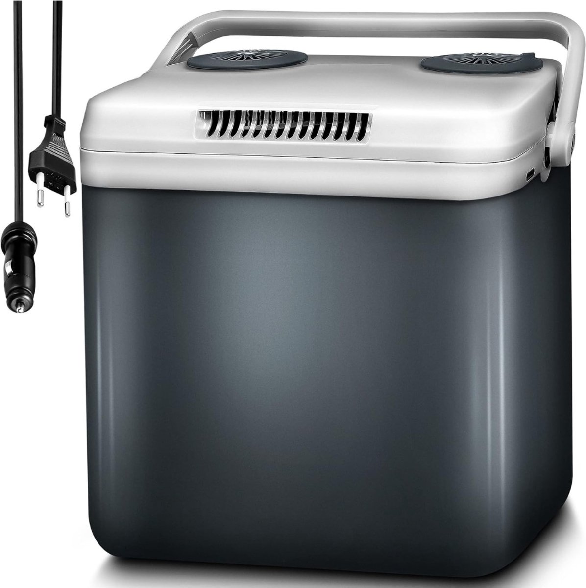 SVN®Elektrische Koelbox - 32 Liter Koelbox Elektrisch 12V 230 Volt - Koelbox Auto - Grijs - 32cm x 45cm x 44cm