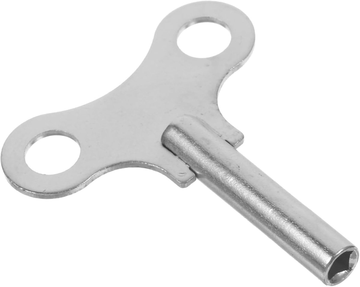 Metalen Opwindsleutel - Klok Reparatie Tool - Klokken Opwinden - Stevig Staal Ontwerp - 6X5.1X1CM - Zilver