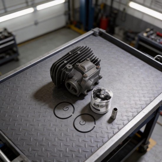 Cilinder Zuigerringset - Motoronderdelen Kit - Motor Reparatie - Specifieke Modellen - Compleet Pakket - Zilver van Merkloos — afbeelding 3
