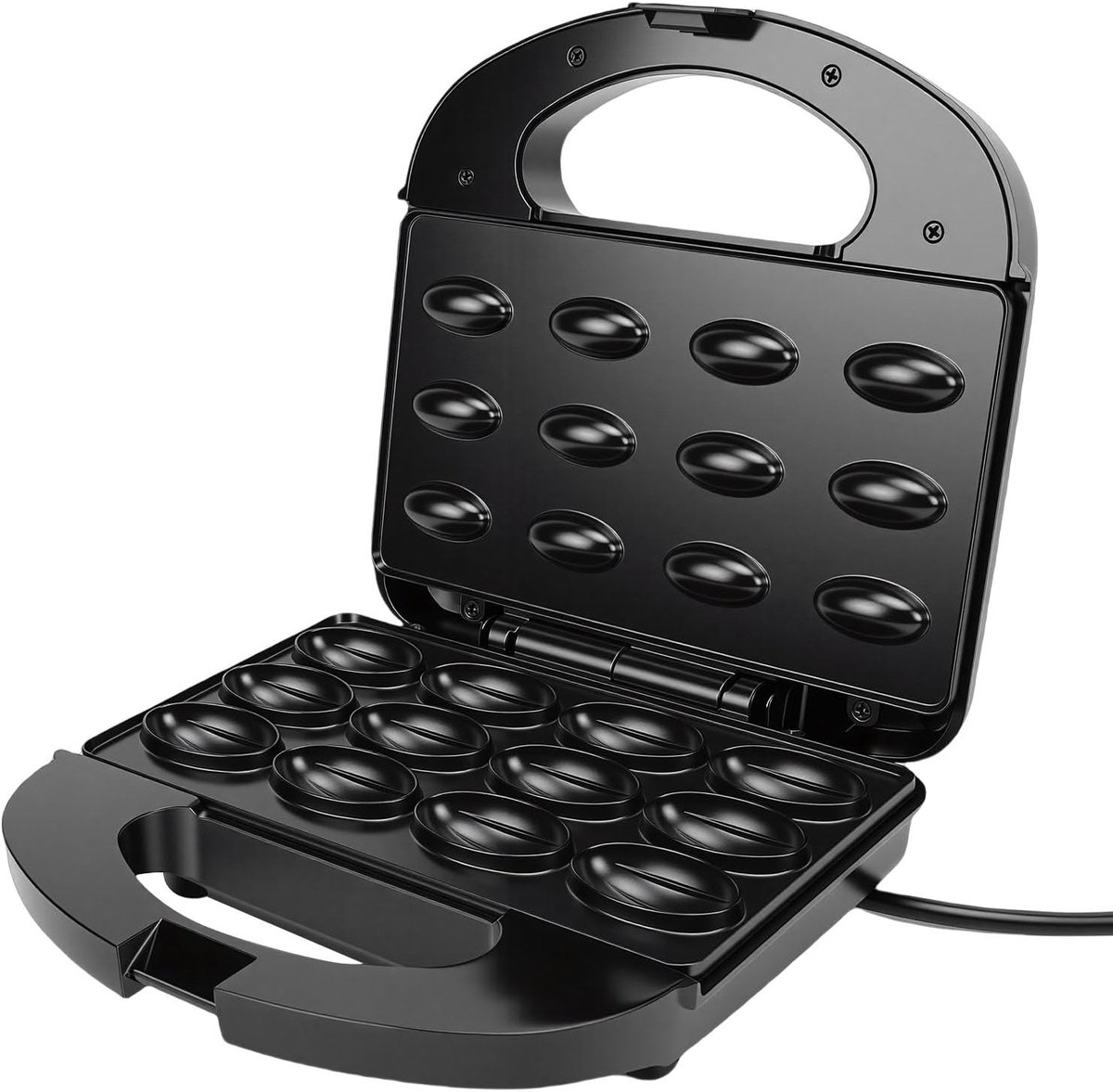 Koekjesmaker Walnoot - Oreshki Maker - Bakken Thuis - Dubbelzijdig Verwarming - 19 x 22 x 23 cm