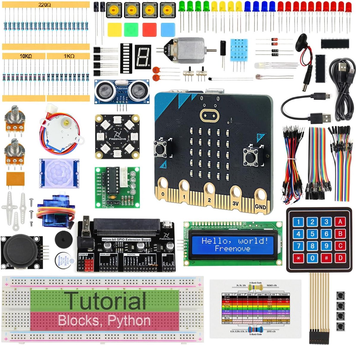Starter Kit - Elektronica Set - Programmeren Leren - Uitgebreide Tutorial - 20.5 x 14.8 cm