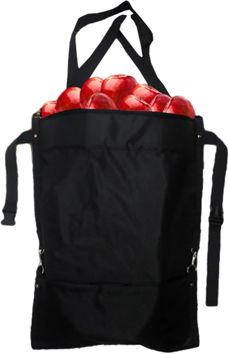 Oogstschort Met Zakken - Fruit Plukschort - Buiten Werk - Waterdicht Polyester - 64x49cm