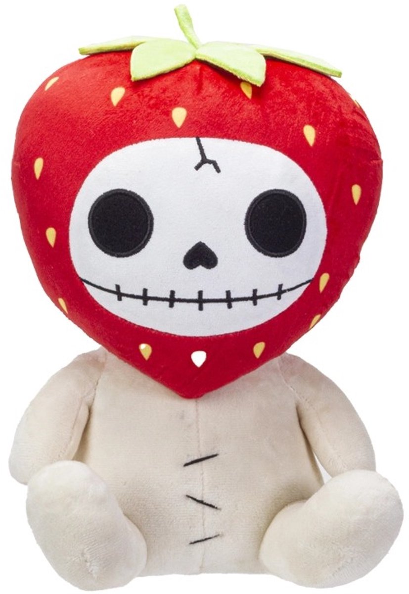 Boutique Trukado - Furrybones Pluche Knuffel Ichigo Aardbei - (hxbxd) ca. 20cm x 17cm x 10cm