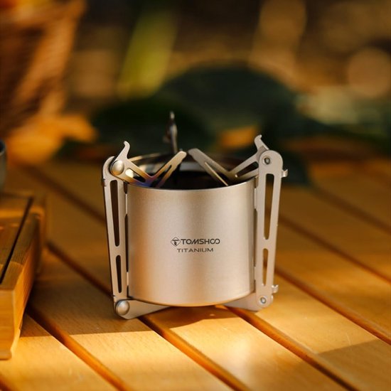 Titanium Kampeerfornuis - Compact Kooktoestel - Outdoor Koken - Opvouwbare Potsteunen - 128 x 100mm — afbeelding 3