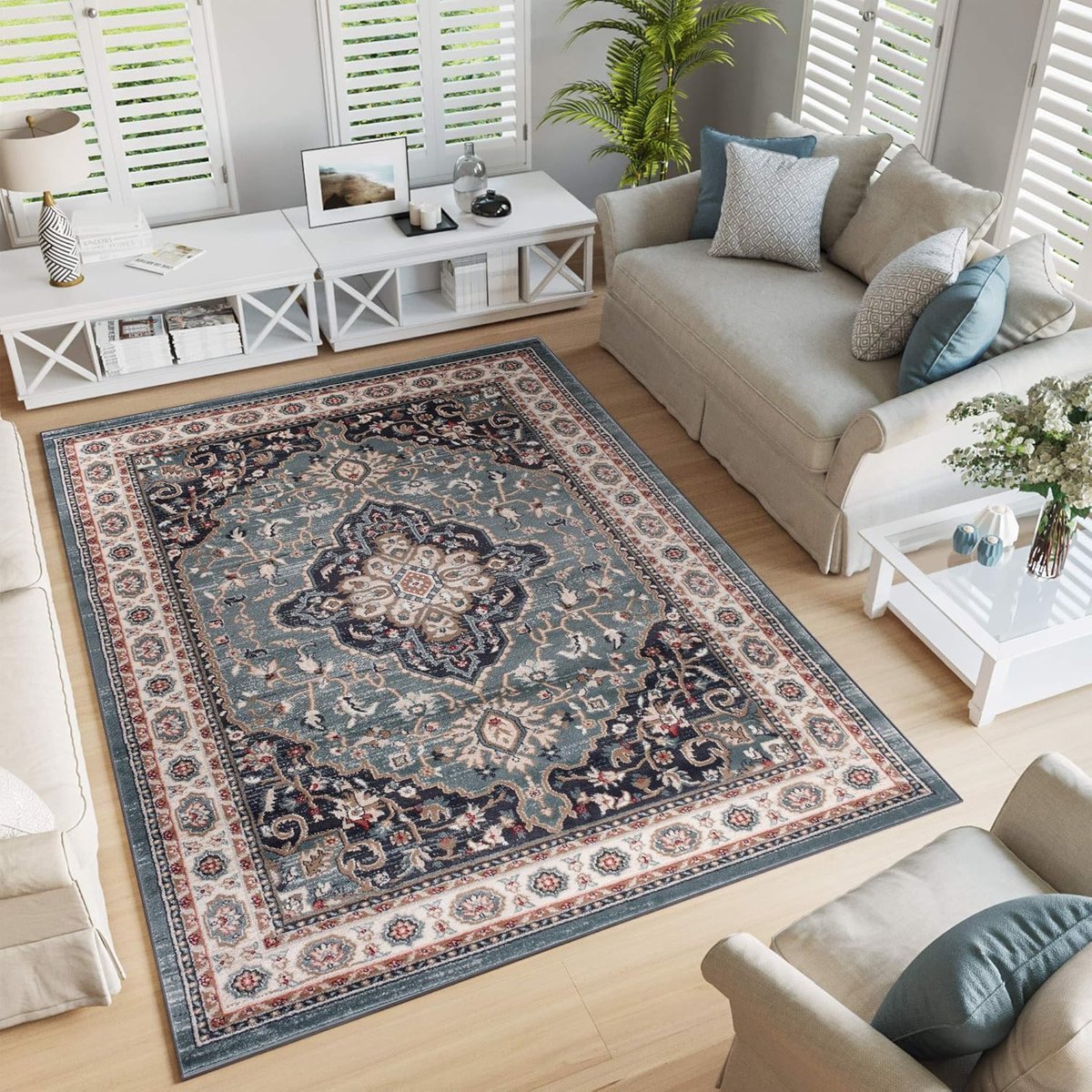 Vloerkleed Woonkamer - Perzisch Oosters Karpet - Stijlvolle Decoratie - Geschikt voor vloe