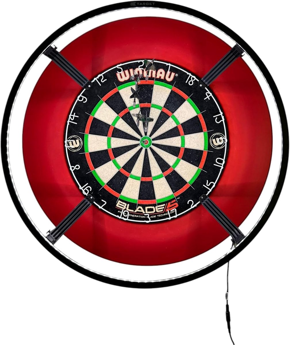 Dartbord Verlichting - LED Systeem - Precisie Darts - Gelijkmatige Helderheid - 73.5 cm - Zwart