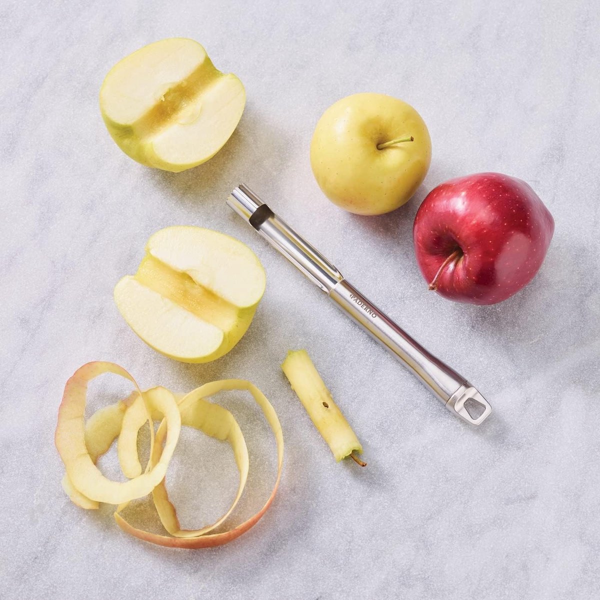 Appelboor - Fruitboor - Appels Voorbereiden - Vaatwasserbestendig - 23 cm - Zilver