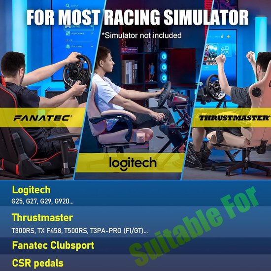 Verstelbare Racing Simulator Stuurstandaard voor G29 G27 G25 G920 van Merkloos — afbeelding 2