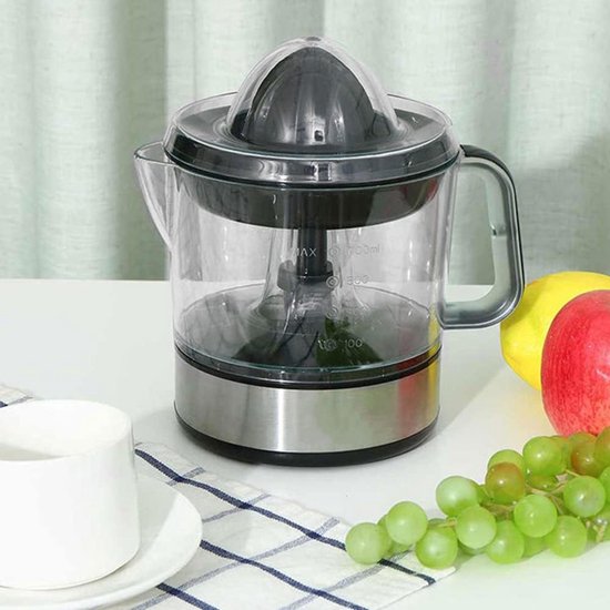 Professionele elektrische sapcentrifuge van roestvrij staal, 700 ml, hoge sapprestaties, dubbele draairichting, ideaal voor sinaasappelen en citrusvruchten，20×17.7cm van Merkloos — afbeelding 4