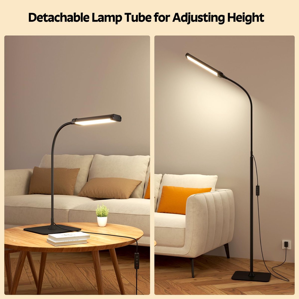 MUPOO Dimbare LED Vloerlamp - Flexibel verstelbaar, 10W USB thumbnail 5