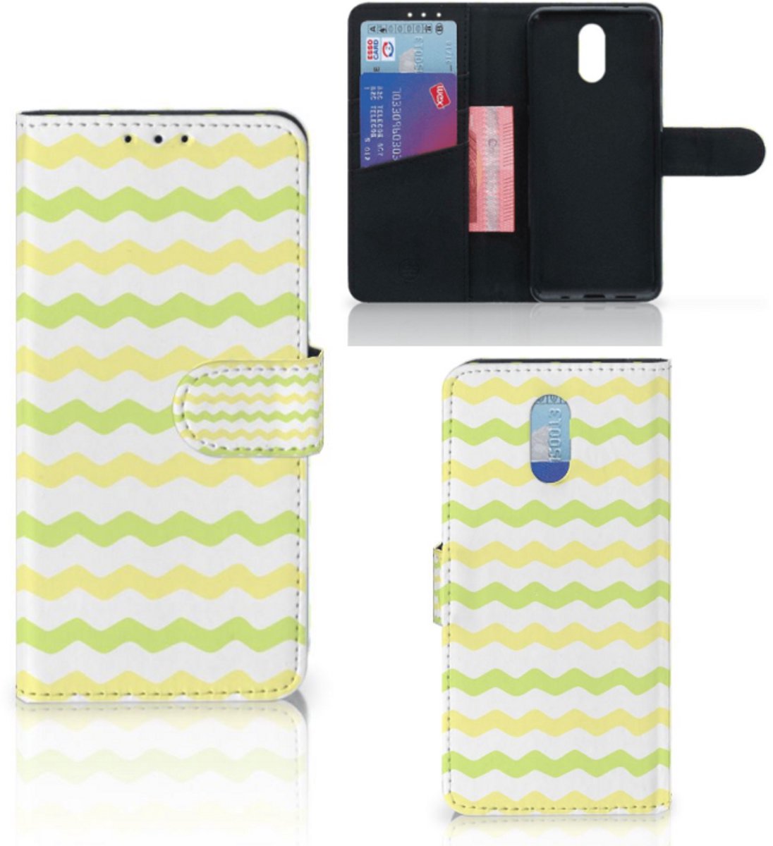 Nokia 2.3 Telefoon Hoesje Waves Yellow