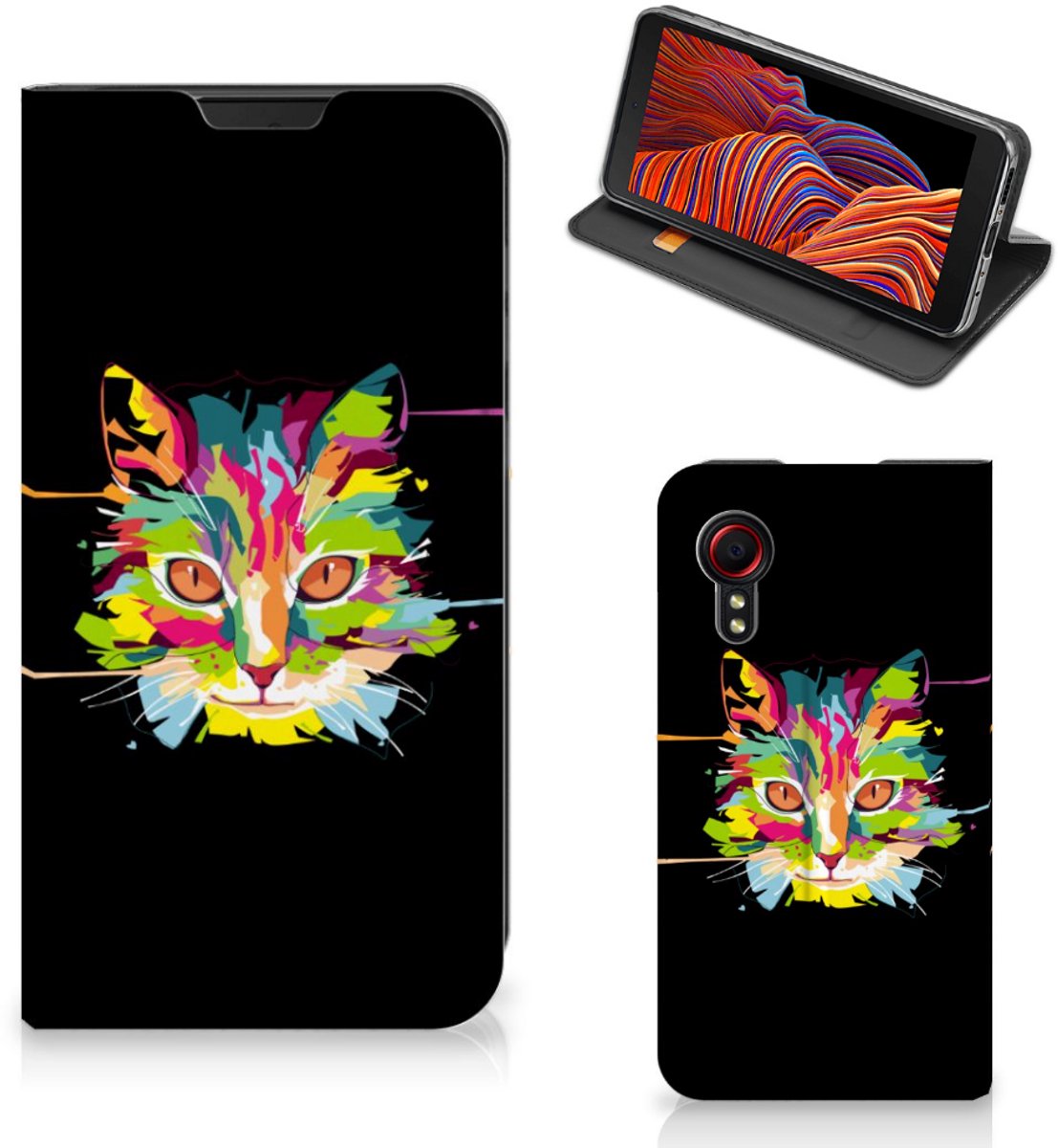 Samsung Galaxy Xcover 5 Magnet Case Cat Color