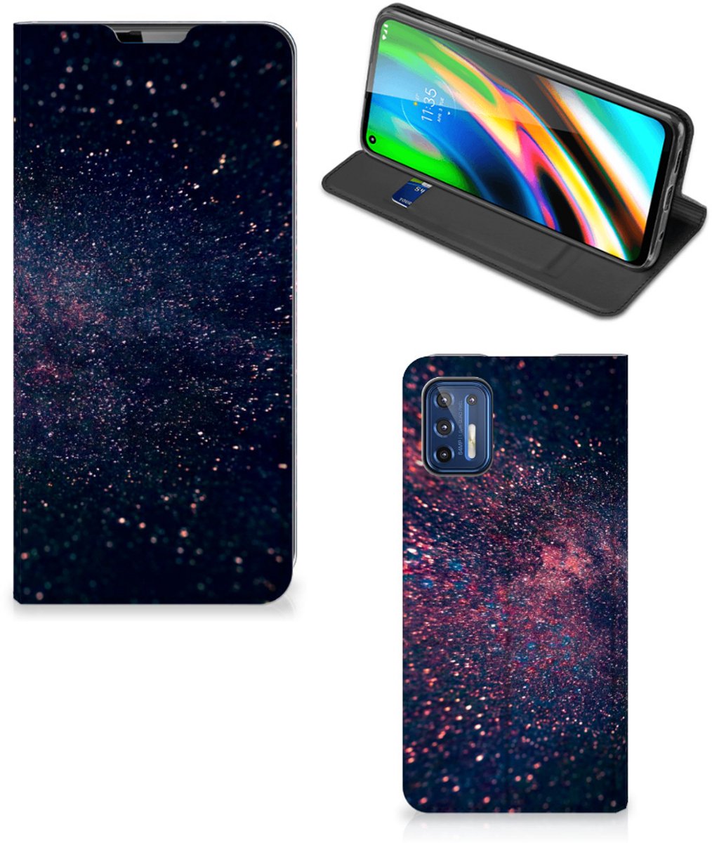Motorola Moto G9 Plus Stand Case Stars