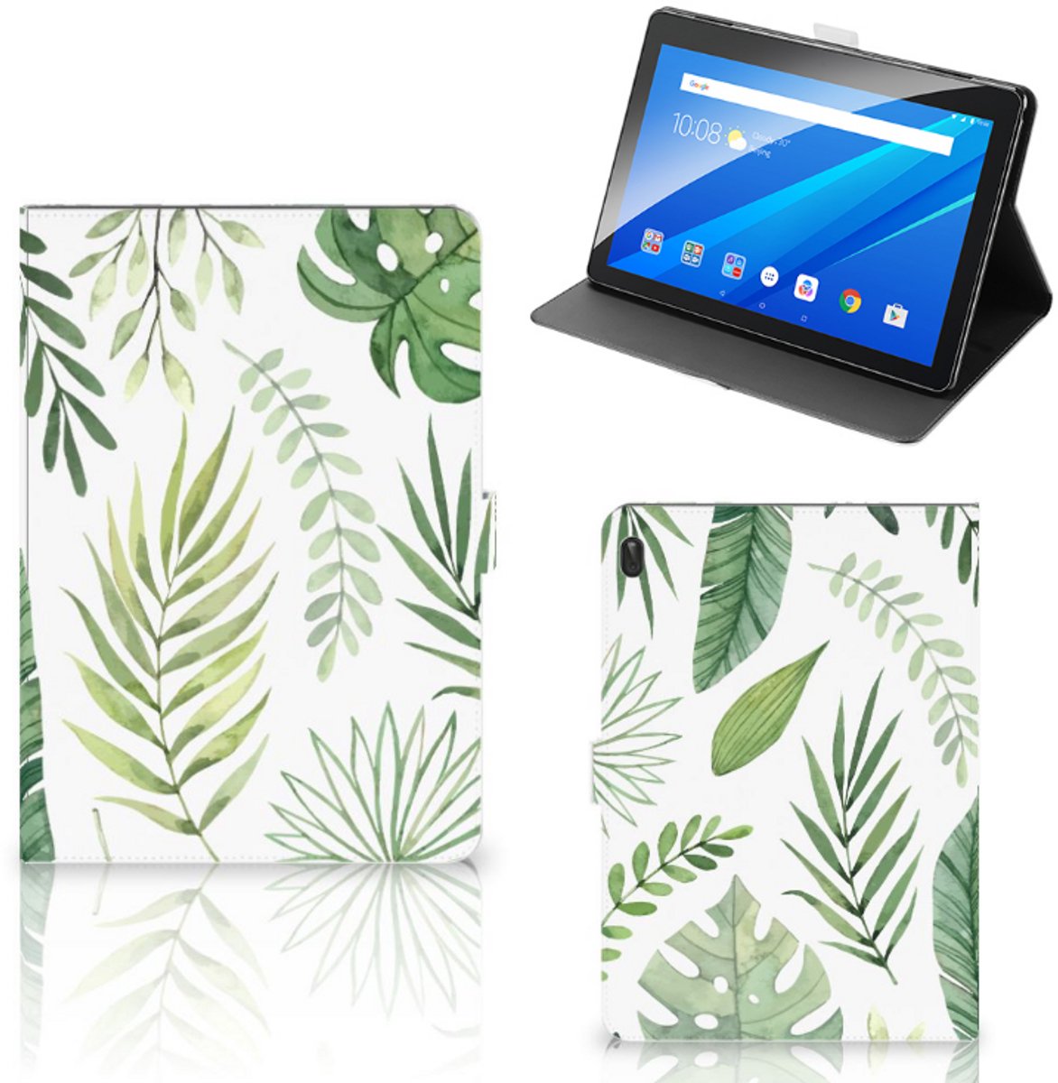 Lenovo Tab E10 Tablet Cover Leaves