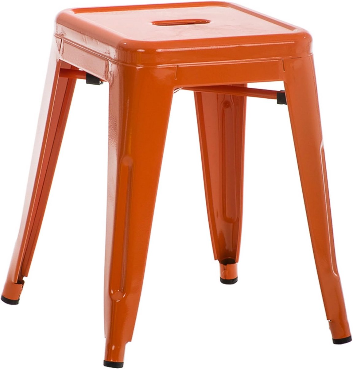 Stackable Metal Stool 46 cm Seat Height - Easy-Care Industrial Style