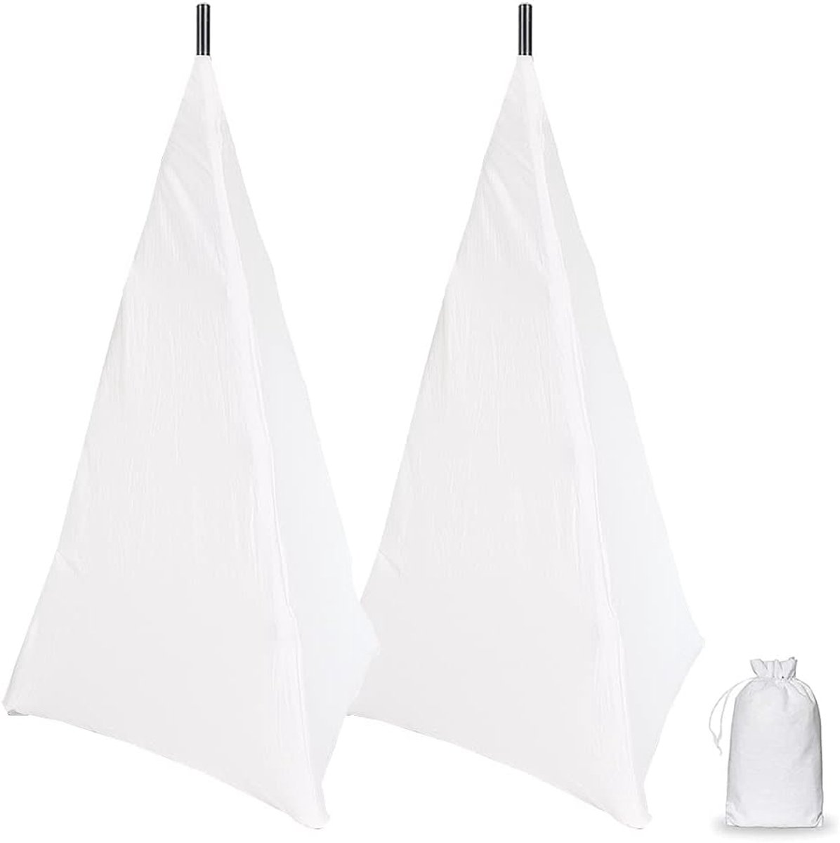 Speaker Stand Covers 2 stuks Rekbaar Spandex voor Vloerluidsprekers en Verlichting