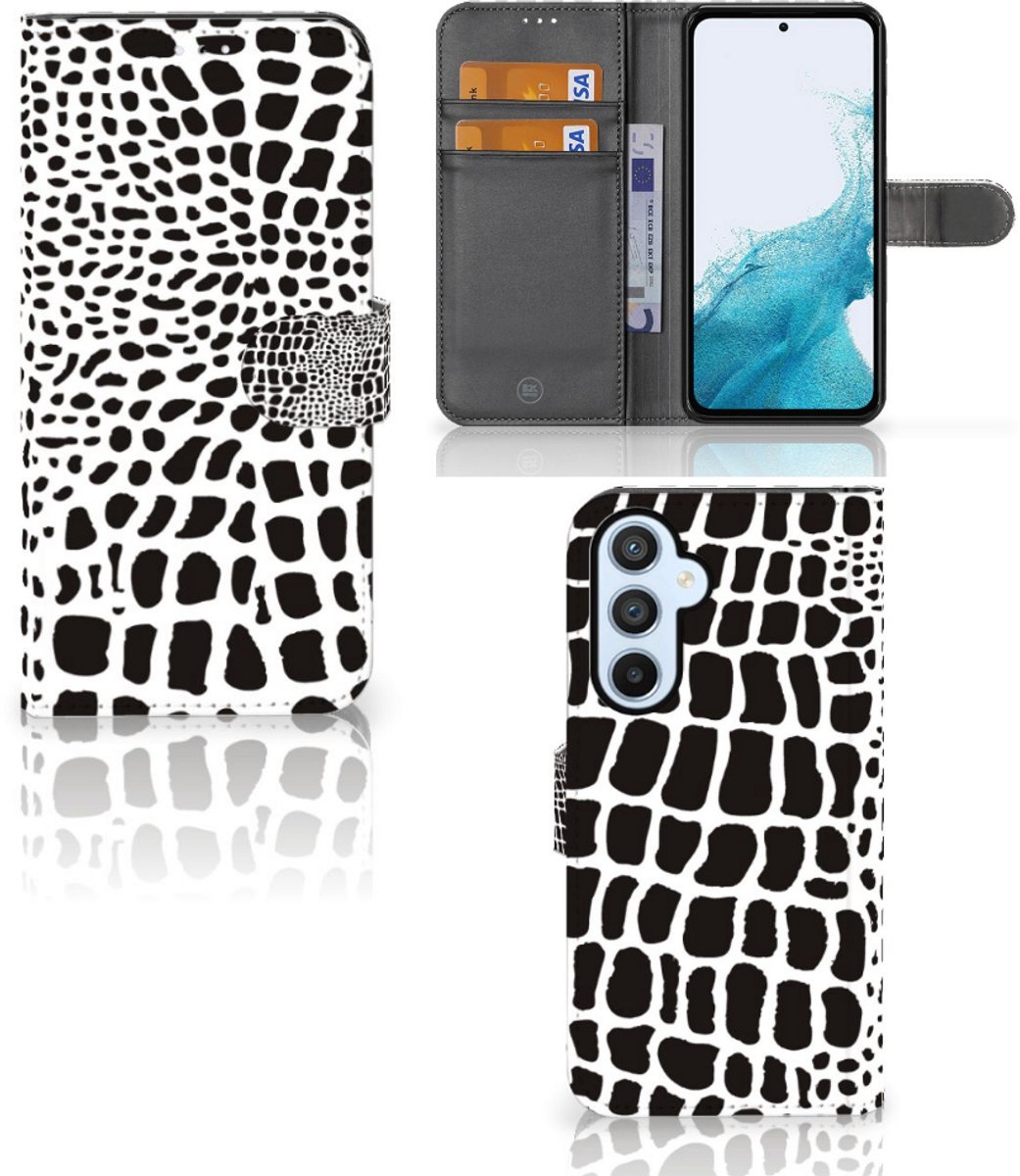 Samsung Galaxy A54 5G Telefoonhoesje met Pasjes Slangenprint