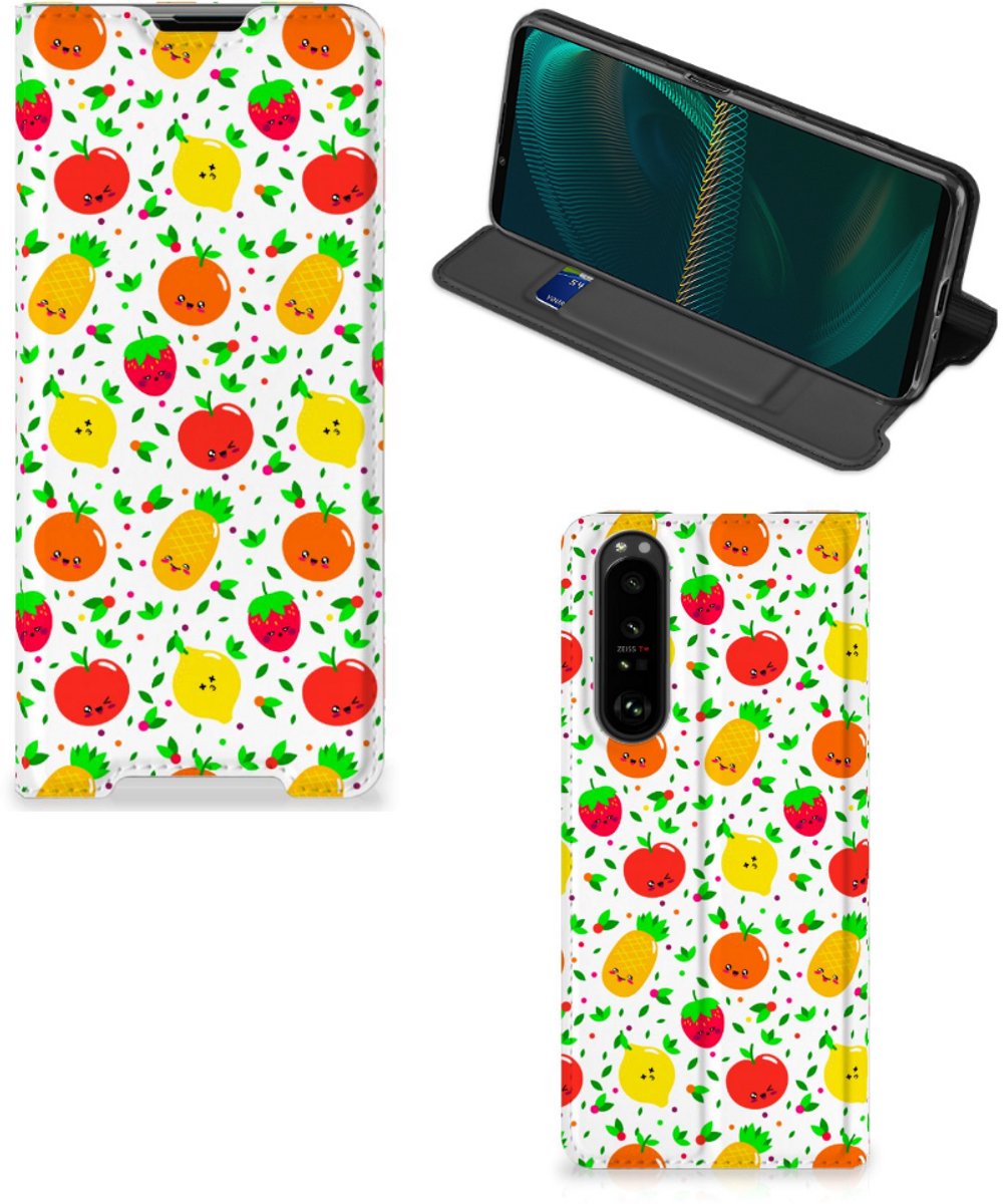 Sony Xperia 5 III Flip Style Cover Fruits