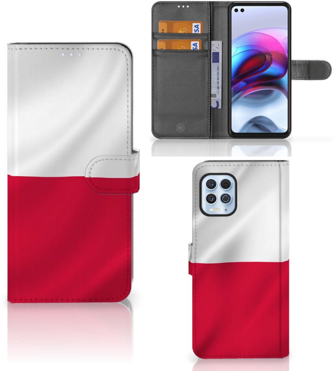 Motorola Moto G100 Bookstyle Case Polen