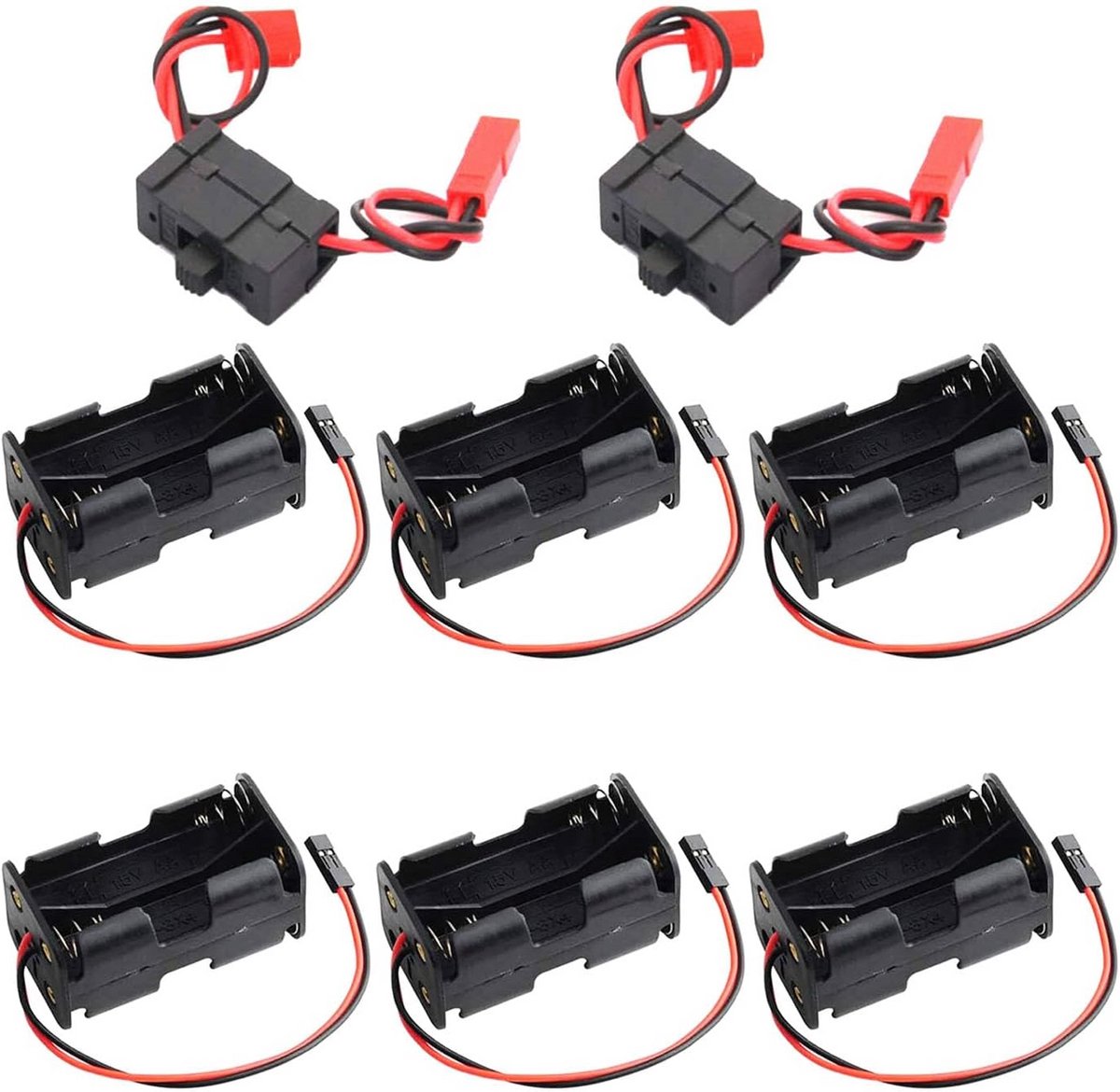 Accubox ontvanger batterijhouder voor RC auto en vrachtwagen