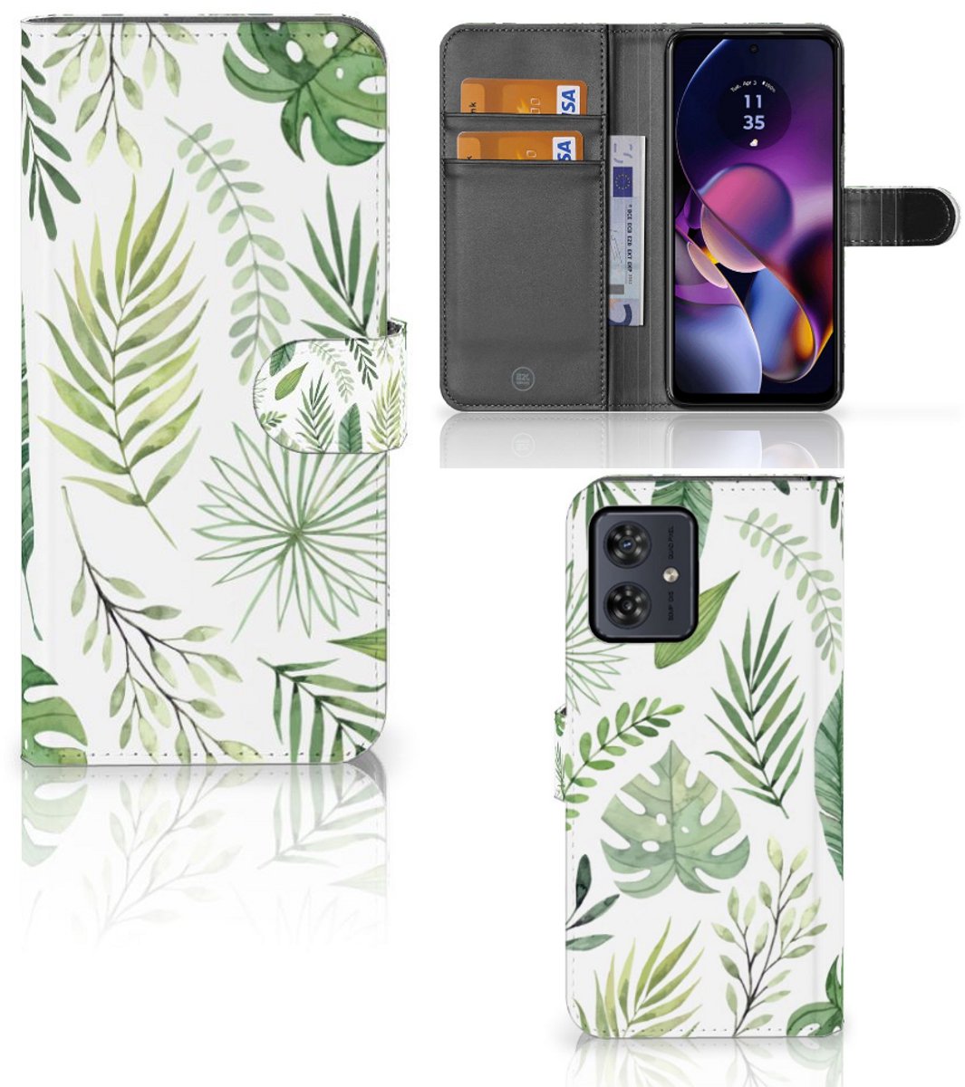 Motorola Moto G54 Hoesje Leaves