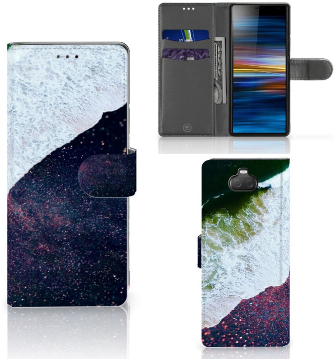 Sony Xperia 10 Book Case Sea in Space
