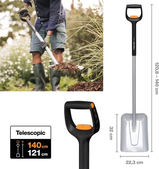 Telescopische schop met Xact - ideaal voor tuinieren — afbeelding 3