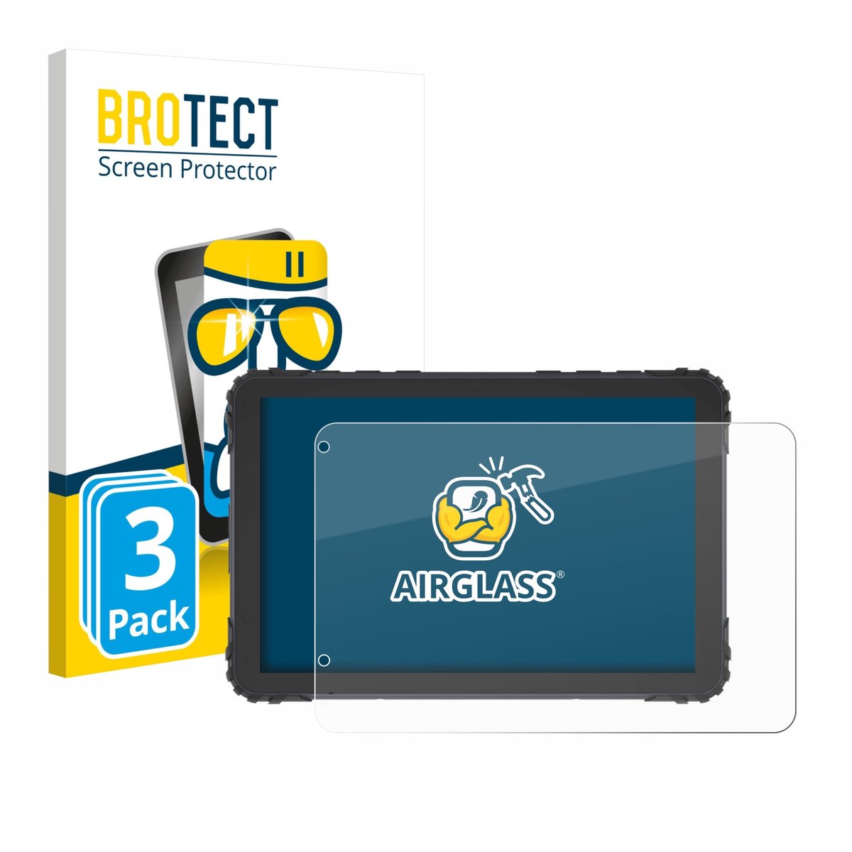 Screenprotector 3 Stuks voor DMD T880X 8" Beschermglas transparant