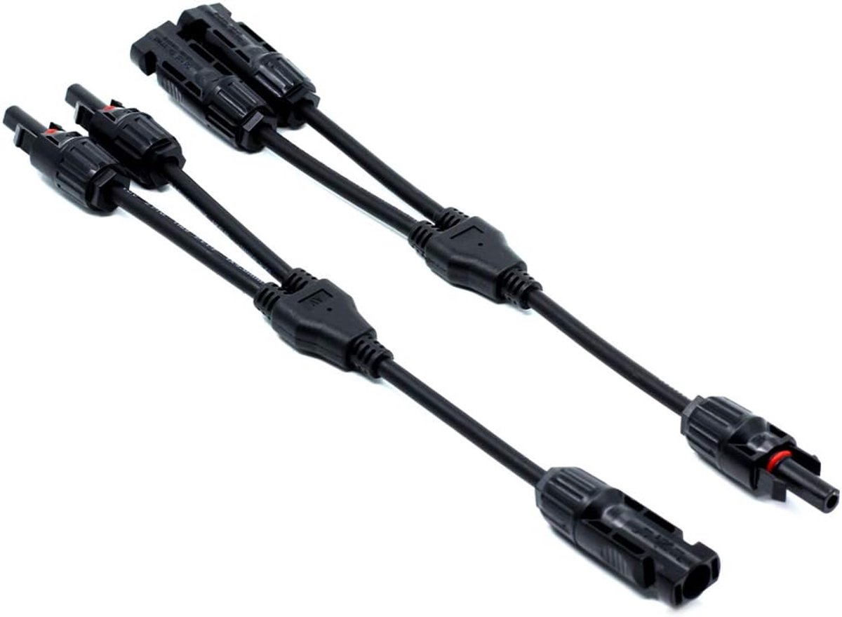 3-weg MC4 Solar Connector Adapter voor Zonnepanelen - Y Tak Splitter en Combiner Kabel