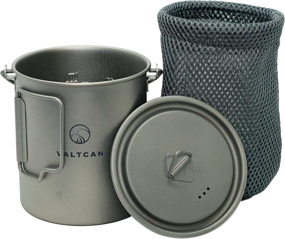 Lichte Titanium Kookpot voor Backpacking en Kamperen - 750 ml