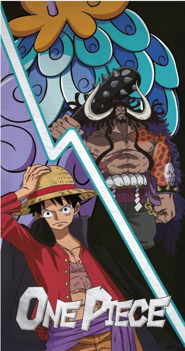 One Piece handdoek 70 x 140 cm polyester - Battle