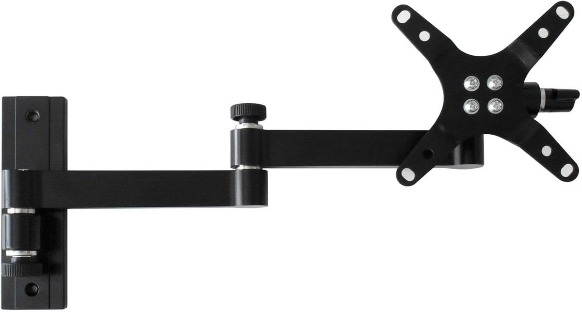 Kantelbare en Draaibare TV Muurbeugel voor 19'-31' Inch LED LCD 3D TV's - VESA 75 100 Kleur: Wit