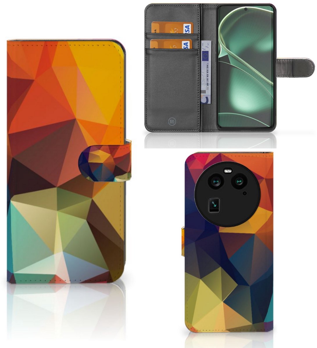 OPPO Find X6 Book Case Polygon Color
