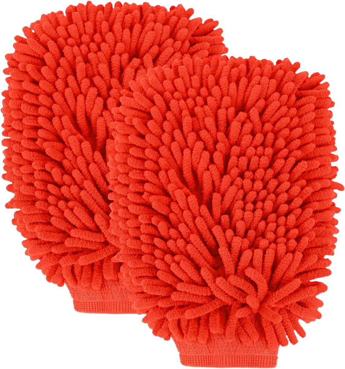 2 Stuks Microvezel Washandschoen voor Auto Reiniging - Krasvrij en Absorberend