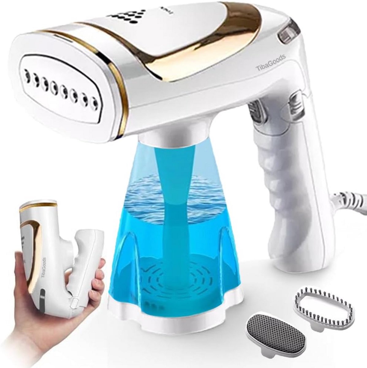 Handstomer - Kledingstomer Draagbaar - Handstoomreiniger Kleding en Meubilair - Modern
