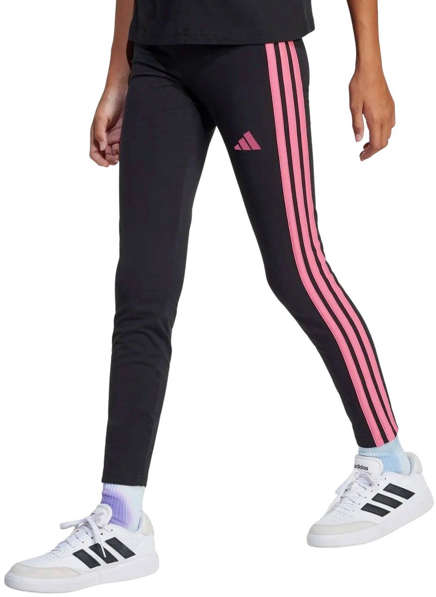 Adidas Essentials 3-Stripes meisjes sportlegging zwart - Maat 134/140