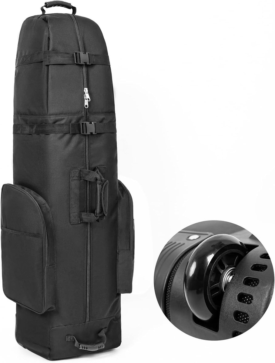 Zachte Golfreistas met Heavy Duty 900D Polyester en Rubberwielen voor Optimale Bescherming