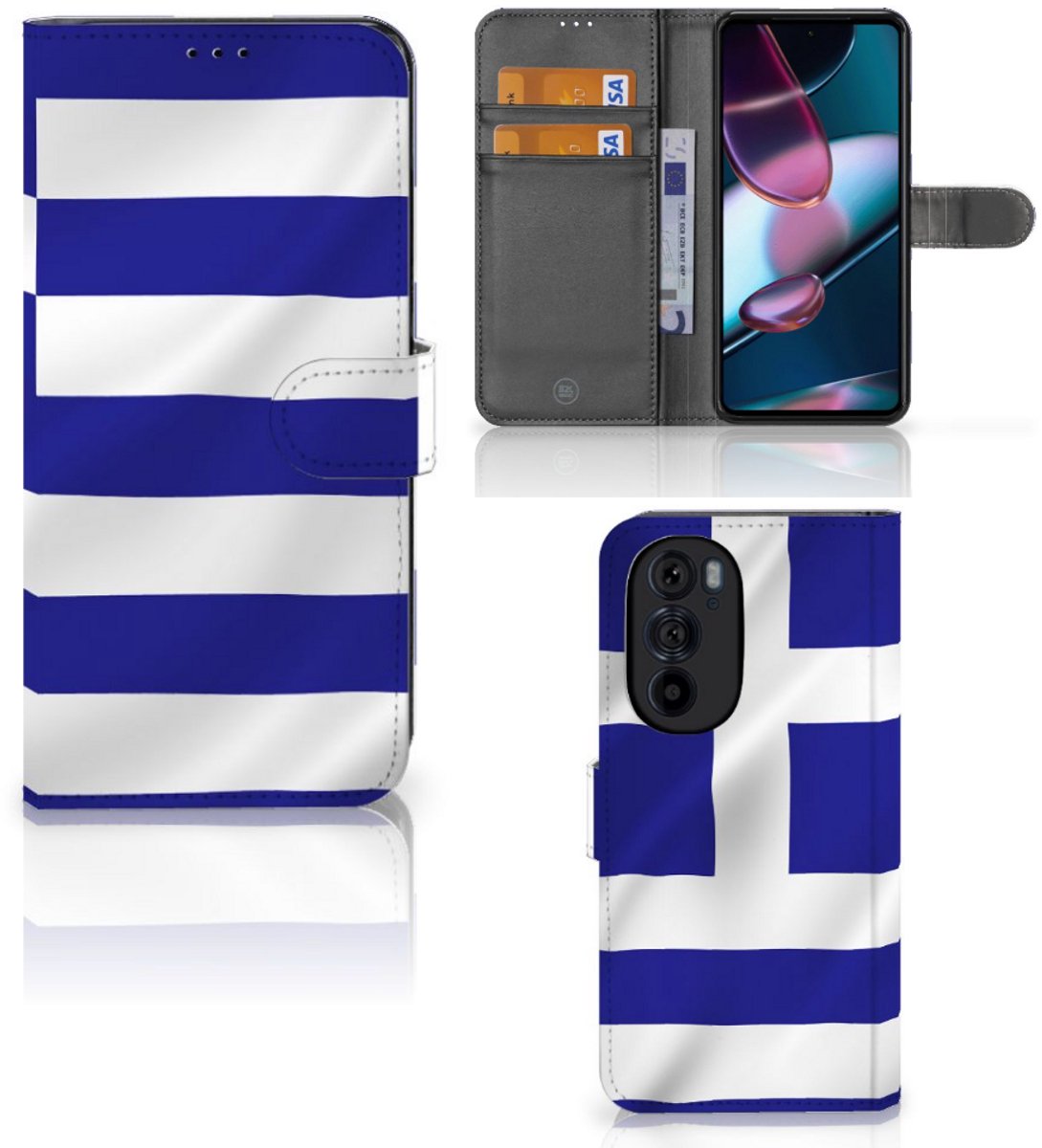 Motorola Edge 30 Pro Bookstyle Case Griekenland
