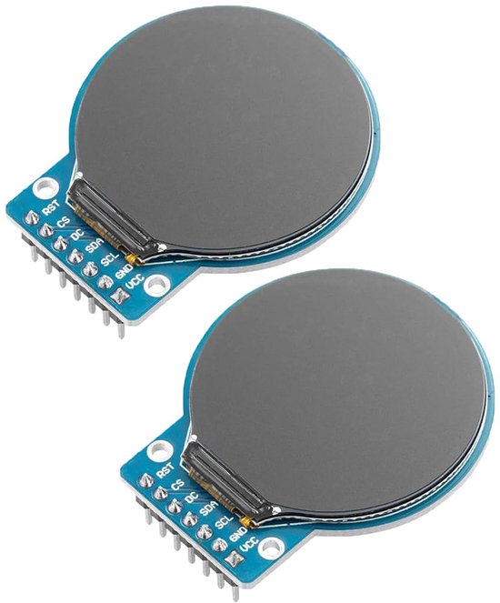 ARCELI GC9A01 Écran TFT Rond de 1,28 Pouce pour Arduino, RGB IPS HD 240 x 240 résolution Interface SPI Module d'affichage LCD pour Les dispositifs d'affichage