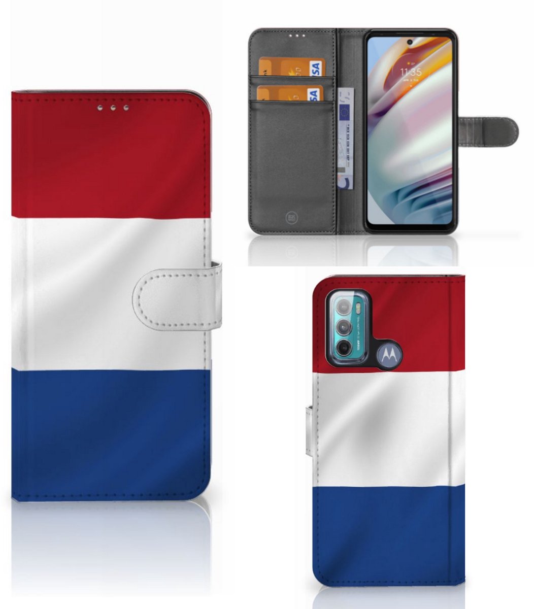 Motorola Moto G60 Bookstyle Case Nederlandse Vlag